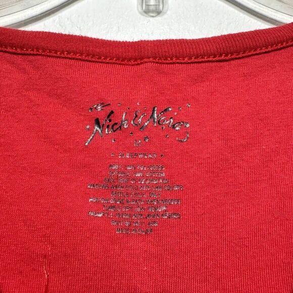 Nick & Nora PJs Onesie Footie Santa Sleepwear Red Christmas Womens sz Medium - Picture 5 of 9